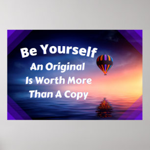 "Sei du selbst" Personalisiertes Wall Art Poster