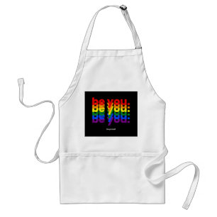 Sei du selbst, sei stolz LGBTQ Stolz Regenbogen Le Schürze
