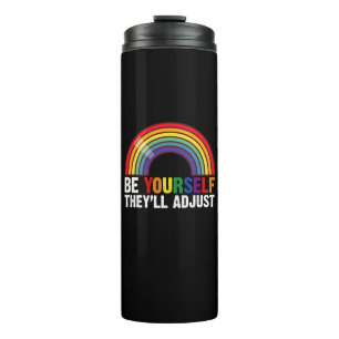 Sei du selbst, sie passen den LGBTQ-Rainbow-Gay Pr Thermosbecher