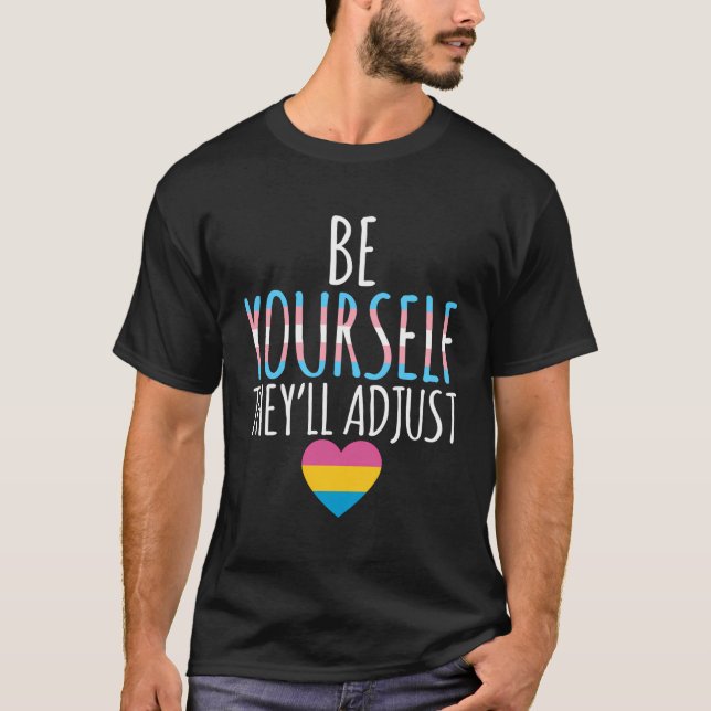 Sei du selbst, sie passen Transgender Trans Pride  T-Shirt (Vorderseite)