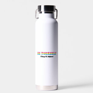 Sei du selbst, sie werden sich anpassen Pansexuell Trinkflasche