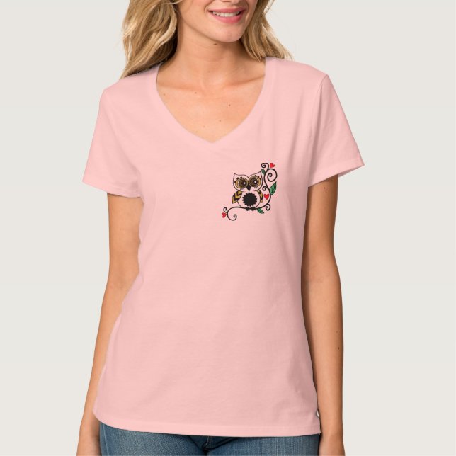 Sei du selbst V-Hals-Shirt T-Shirt (Vorderseite)