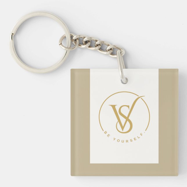 Sei du selbst VS Monogramm-Logo Schlüsselanhänger (Vorderseite)