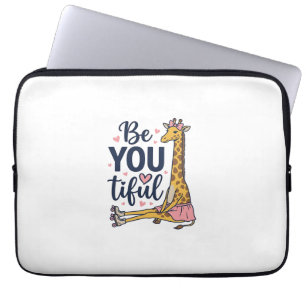Sei Du Tiful Giraffe Rollschuh Vintage-Shirt De Laptopschutzhülle
