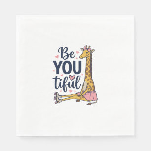 Sei Du Tiful Giraffe Rollschuh Vintage-Shirt De Serviette