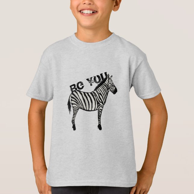 Sei du Zebra Graphic T-Shirt (Vorderseite)