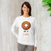Sei ein Bagel Funny Food Pub Bagel Lover Design