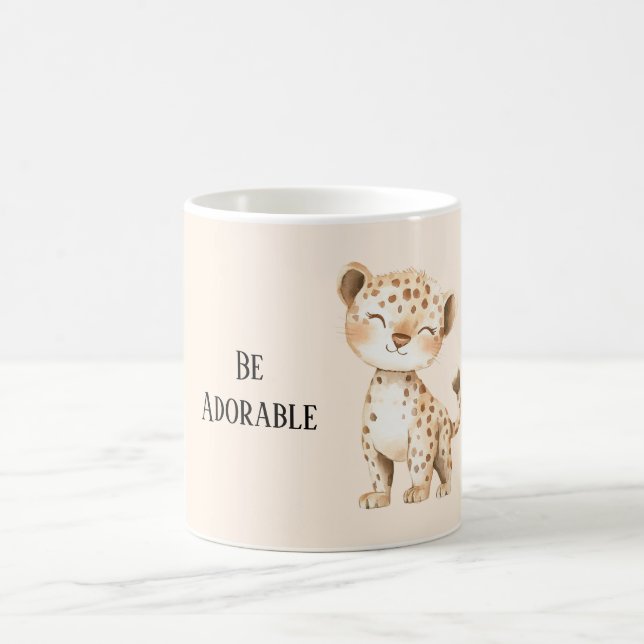 Sei ein bezaubernder Gepard Kaffeetasse (Mittel)