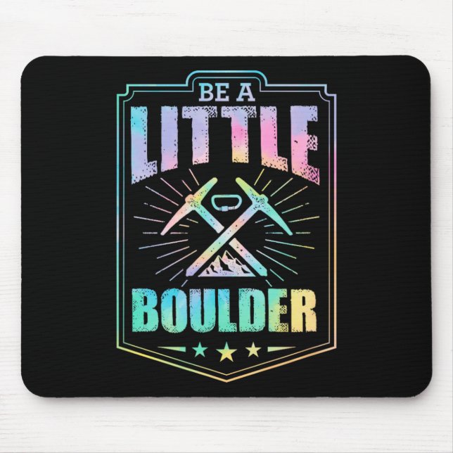 Sei ein bisschen Boulder Ästhetik Rock Climbing Pu Mousepad (Vorne)