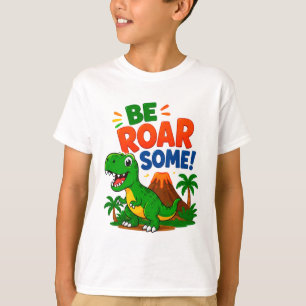 🦖 Sei ein brüllender Dinosaurier-Kid-Geburtstagsg T-Shirt