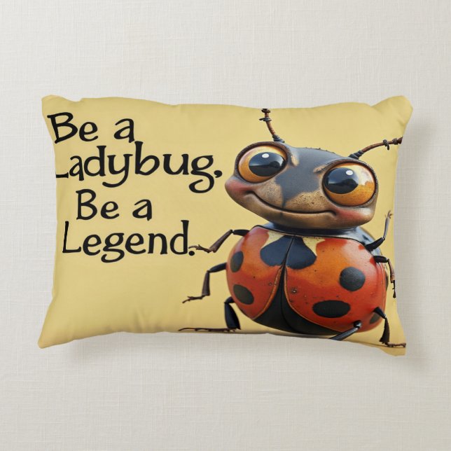 Sei ein Bug, sei ein Legend Dekokissen (Rückseite)