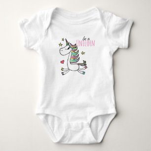 Sei ein Einhorn Baby Jersey Bodysuit Strampler