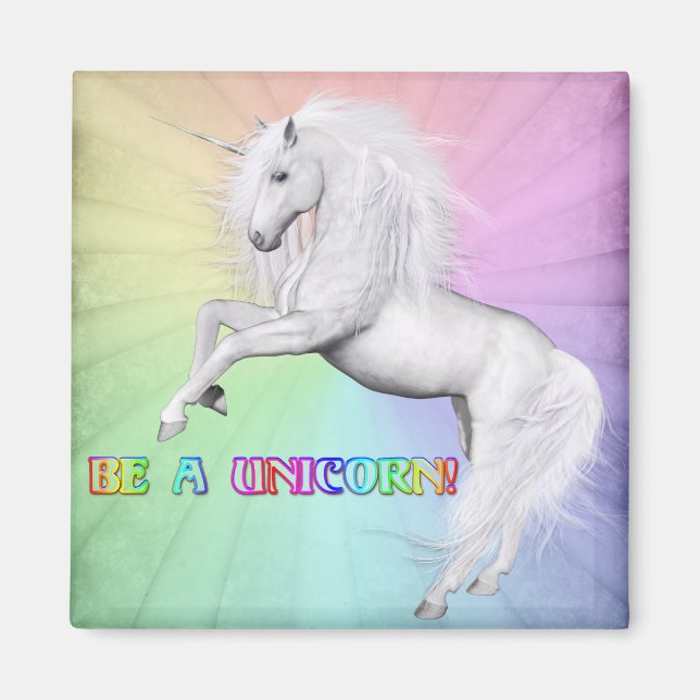 Sei ein Einhorn Magnet (Vorne)