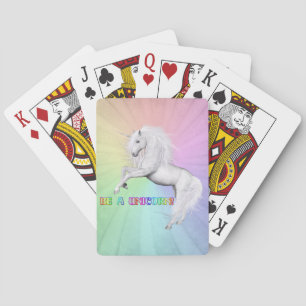 Sei ein Einhorn Spielkarten