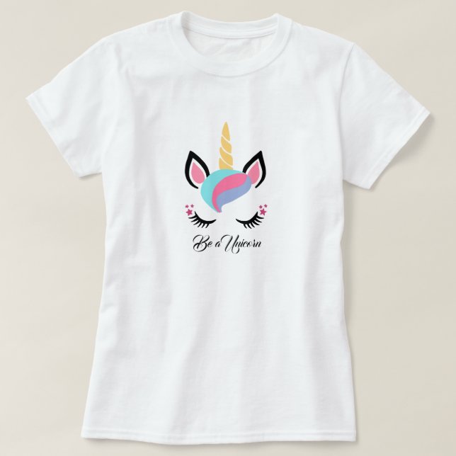 Sei ein Einhorn-T - Shirt (Design vorne)