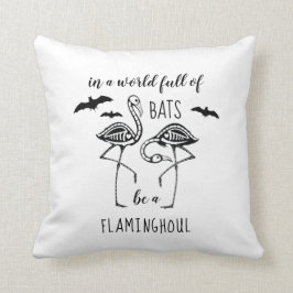 Sei ein Flaminghoul Skeleton Flamingo Halloween Kissen