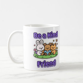 Sei ein freundlicher Freund Süße Tierfreunde Freun Kaffeetasse