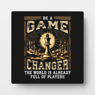 Sei ein Game Changer - Schacherfolg Motivation Fotoplatte