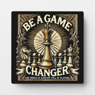 Sei ein Game Changer - Schacherfolg Motivation Fotoplatte