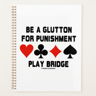 Sei ein Glutour für Bestrafungsspiele Bridge Card- Planer