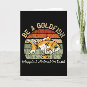 Sei ein Goldfisch für ein Fußball-Motivationszitat Karte