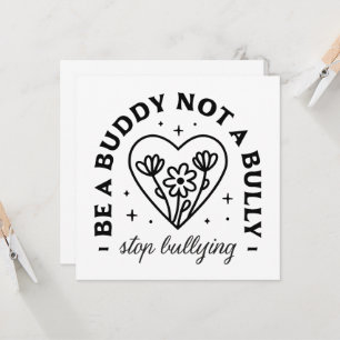 Sei ein Kumpel und kein Tyrann, der Mobbing aufhäl