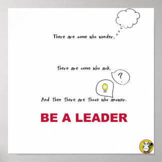 Sei ein LEADER-Poster Poster