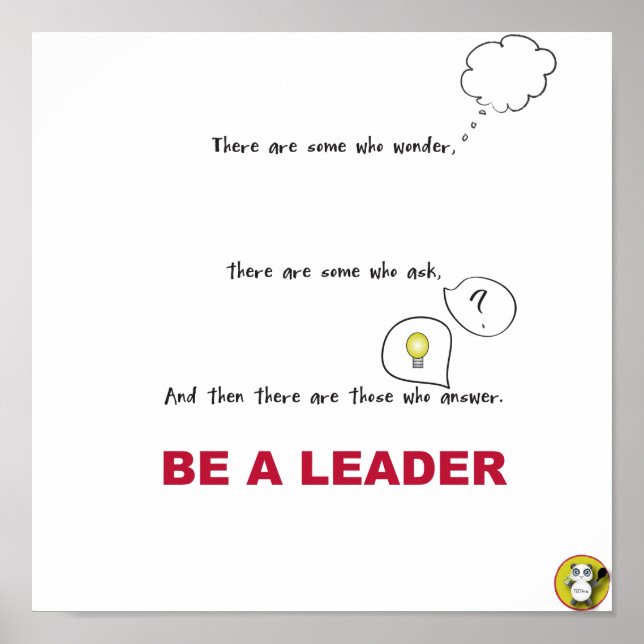 Sei ein LEADER-Poster Poster (Vorne)