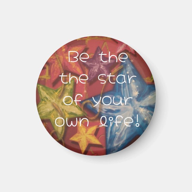 Sei ein leuchtendes Star-Magnet Magnet (Vorne)