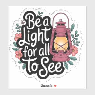 Sei ein Light Lantern & Floral Sticker
