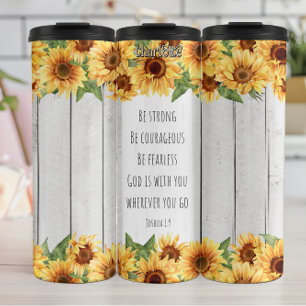 Sei ein mutiger, furchtloser Gott Thermosbecher