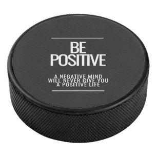 Sei ein positiver Hockey-Puck Eishockey Puck