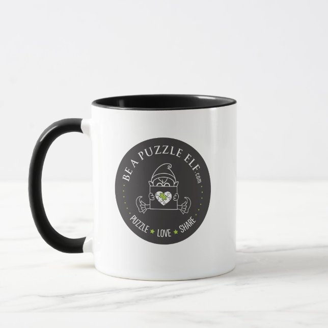 Sei ein Puzzle-Elf – Kaffeetasse (Links)