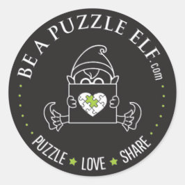 Sei ein Puzzle-Elf – PUZZLE. LIEBE. TEILEN Sticker