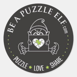 Sei ein Puzzle-Elf – PUZZLE. LIEBE. TEILEN Sticker