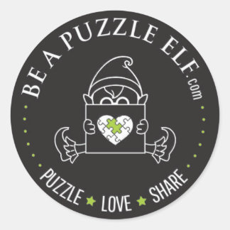 Sei ein Puzzle-Elf – PUZZLE. LIEBE. TEILEN Sticker