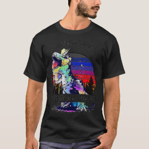 Sei ein Unicornasaurus-Rex in einem Gebiet von Uni T-Shirt