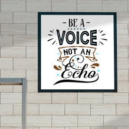 Sei ein Voice Inspiration Poster