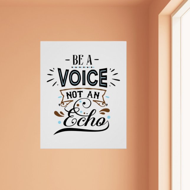 Sei ein Voice Inspiration Word Art Poster (Von Creator hochgeladen)
