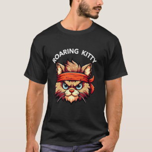 Sei eine brüllende Katze Die Stop Orange Bandana M T-Shirt