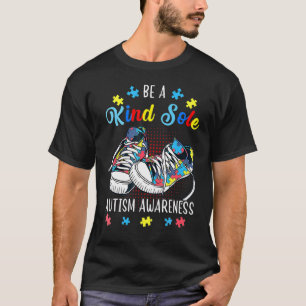 Sei eine freundliche Seele Autism Awareness Puzzle T-Shirt