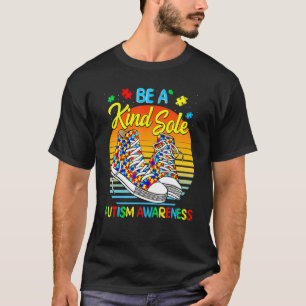 Sei eine freundliche Seele Autism Awareness Regenb T-Shirt