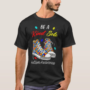 Sei eine freundliche Seele Autism Awareness Regenb T-Shirt