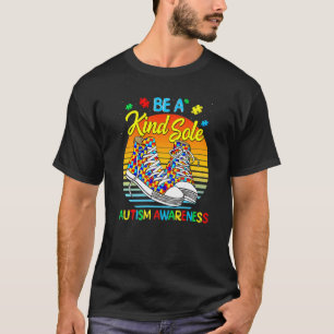 Sei eine freundliche Seele Autism Awareness Regenb T-Shirt