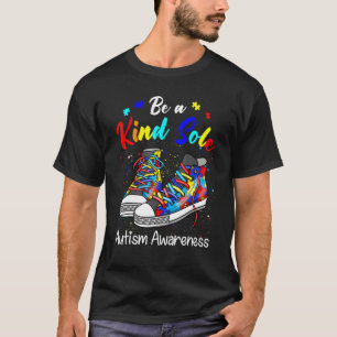 Sei eine freundliche Seele Autism Awareness Regenb T-Shirt