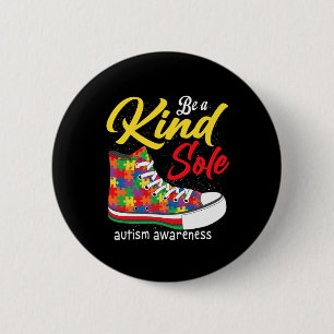 Sei eine freundliche Seele Autismus-Bewusstseinsmo Button