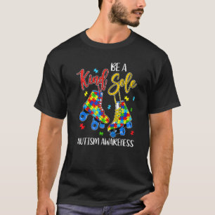 Sei eine freundliche Seele Autismusrätsel Skate Se T-Shirt
