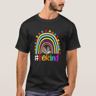 Sei eine freundliche Seele Autismusrisiko Regenbog T-Shirt