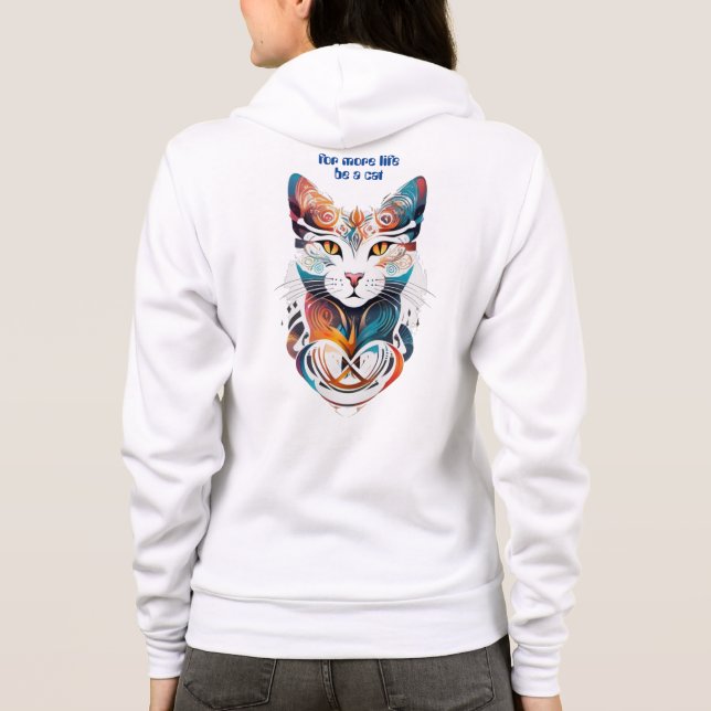 Sei eine Katze Hoodie (Rückseite)