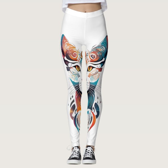 Sei eine Katze Leggings (Vorderseite)